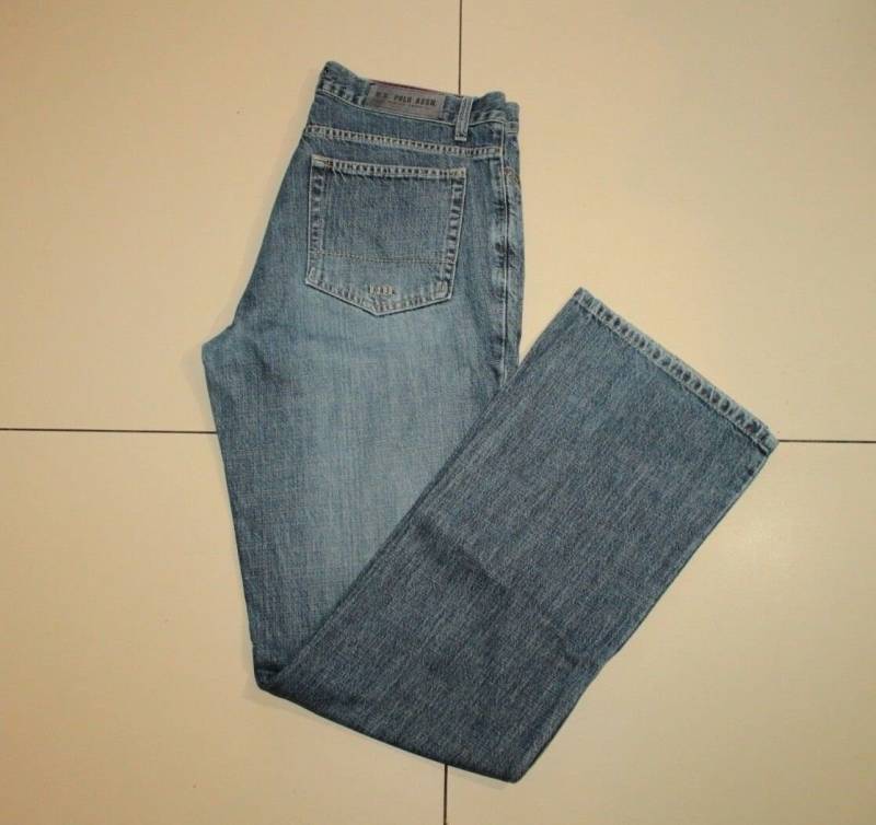 Vintage Blue Denim Us. Polo Assn Button Distressed Straight Leg Faded Jeans Größe 33 L 34 Vintage Blue Denim Us. Polo Assn Button Distressed Straight Leg Faded Jeans Größe 33 L 34 von NeringasVintageStore