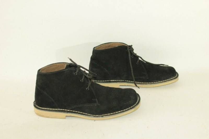 Vintage Schwarz Wildleder Cotton Traders Schnürsenkel Chukka Wüste Chelsea Knöchel Schuhe Größe 8/42 von NeringasVintageStore