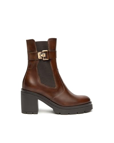 Nero Giardini I514791D Chelsea-Boots Aus Leder Für Damen - Haselnussbraun 37 EU von Nero Giardini