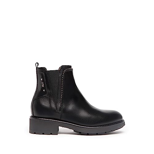 Nero Giardini Damen Stiefeletten Schuhe Chelsea Boots Glattleder Elegant Freizeit uni von Nero Giardini