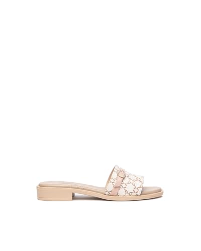 Nero Giardini E513423D Damen-Hausschuhe aus technischem Material und Leder, beige, 39 EU von Nero Giardini