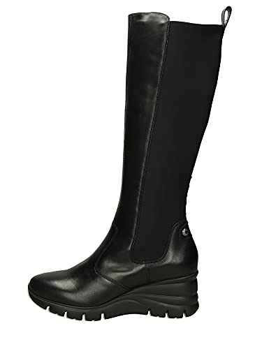 Nero Giardini I116886D Damenstiefel aus Leder und elastischem Stoff, Schwarz, 35 EU von Nero Giardini