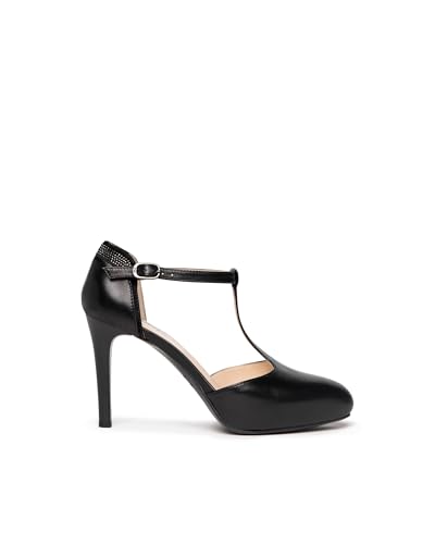 Nero Giardini I205500DE Damensandalen Aus Glattleder Und Veloursleder - Schwarz 38 EU von Nero Giardini