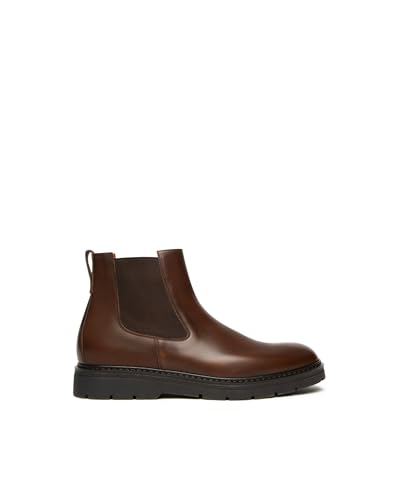Nero Giardini I500813U Chelsea-Boots Aus Leder Für Herren - Haselnussbraun 45 EU von Nero Giardini