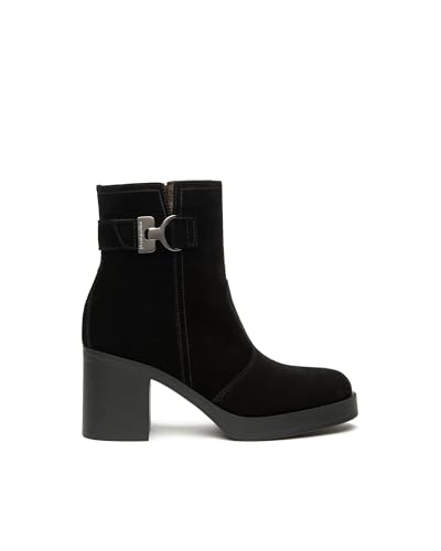 Nero Giardini I513892D Damenstiefeletten Aus Veloursleder - Schwarz 35 EU von Nero Giardini