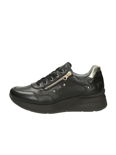 Nero Giardini I514070D Damensneakers Aus Glattleder Und Technischem Material - Schwarz 35 EU von Nero Giardini