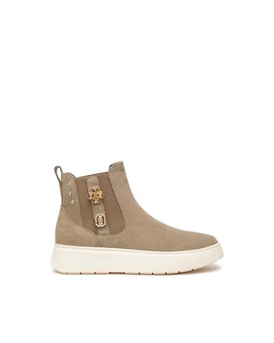 Nero Giardini I514172D Chelsea-Stiefel für Damen aus Wildleder, Lehm, 38 EU von Nero Giardini