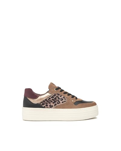 Nero Giardini I514182D Damen-Sneaker aus Wildleder, Leder und technischem Material, Mou, 38 EU von Nero Giardini