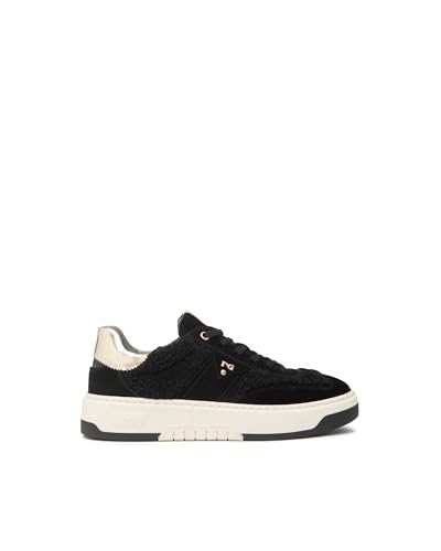 Nero Giardini I514226D Damensneakers Aus Veloursleder-, Gewebe Und Technischem Material - Schwarz 38 EU von Nero Giardini