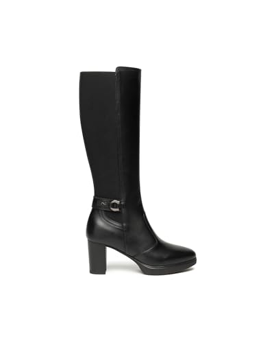 Nero Giardini I514600D Damenstiefel Aus Leder Und Gewebe - Schwarz 41 EU von Nero Giardini