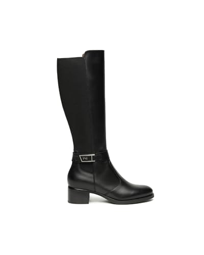 Nero Giardini I514643D Damenstiefel Aus Leder Und Gewebe - Schwarz 37 EU von Nero Giardini
