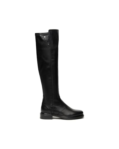 Nero Giardini I514705D Damenstiefel Aus Glattleder Und Technischem Material - Schwarz 41 EU von Nero Giardini