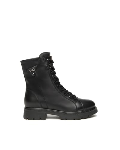 Nero Giardini I514767D Biker-Boots Für Damen Aus Leder - Schwarz 36 EU von Nero Giardini