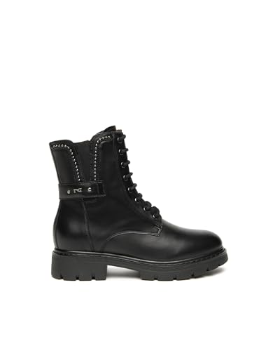 Nero Giardini I514770D Biker-Boots Für Damen Aus Leder - Schwarz 37 EU von Nero Giardini