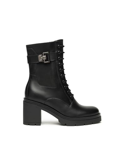 Nero Giardini I514793D Biker-Boots Für Damen Aus Leder - Schwarz 36 EU von Nero Giardini