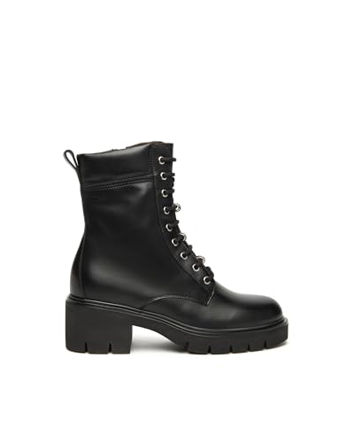 Nero Giardini I514810D Biker-Boots Für Damen Aus Leder - Schwarz 37 EU von Nero Giardini