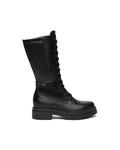 Nero Giardini I514841D Damenstiefel Aus Glattleder Und Technischem Material - Schwarz 38 EU von Nero Giardini