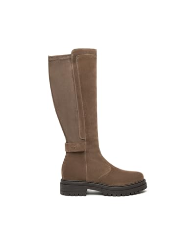 Nero Giardini I514843D Damenstiefel Aus Veloursleder Und Technischem Material - Braun 39 EU von Nero Giardini