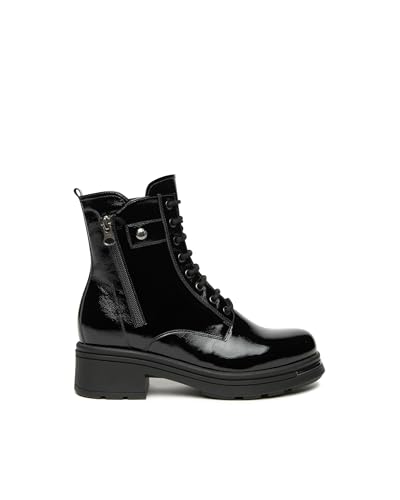 Nero Giardini I514869D Biker-Boots Für Damen Aus Lackleder - Schwarz 38 EU von Nero Giardini