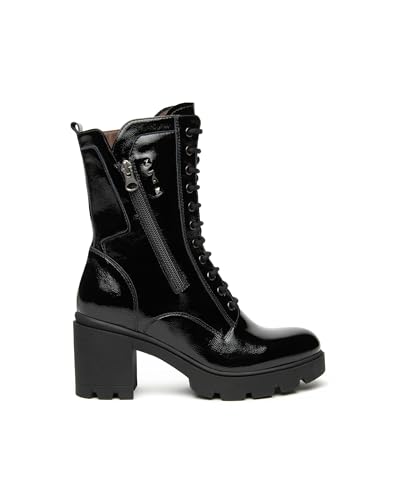 Nero Giardini I514886D Biker-Boots Für Damen Aus Lackleder - Schwarz 35 EU von Nero Giardini
