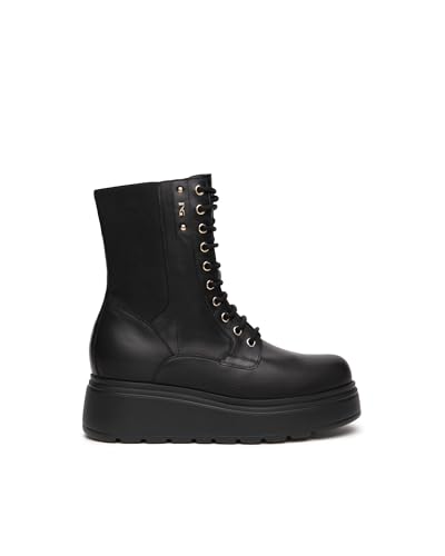 Nero Giardini I514900D Biker-Boots Für Damen Aus Leder - Schwarz 35 EU von Nero Giardini