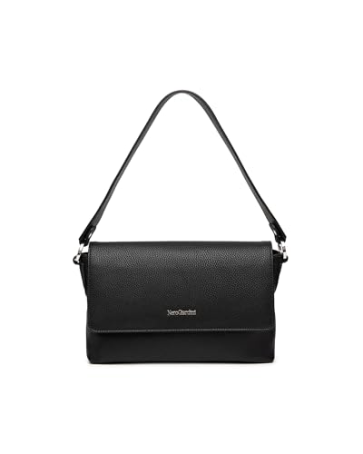 Nero Giardini I544085D Damen-Schultertasche aus technischem Material, Schwarz , Medium von Nero Giardini