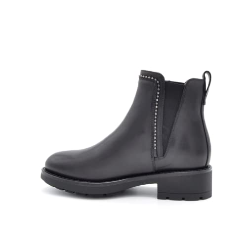 Nero Giardini Damen Stiefeletten Schuhe Chelsea Boots Glattleder Elegant Freizeit uni von Nero Giardini