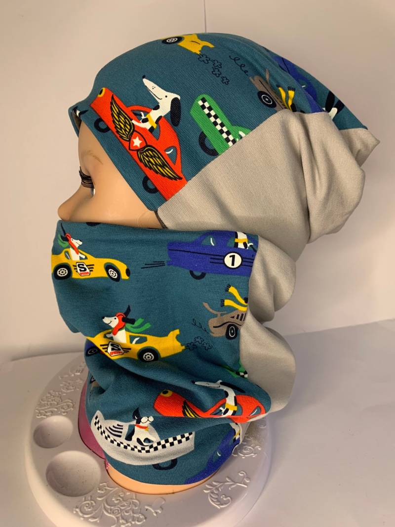 Beanie Mütze Mit Loop/Set Für Jungs/Wendemütze von NeroliDesigns