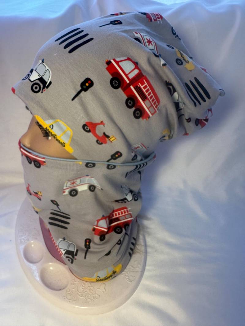 Beanie Mütze Mit Loop/Set Für Jungs/Wendemütze von NeroliDesigns