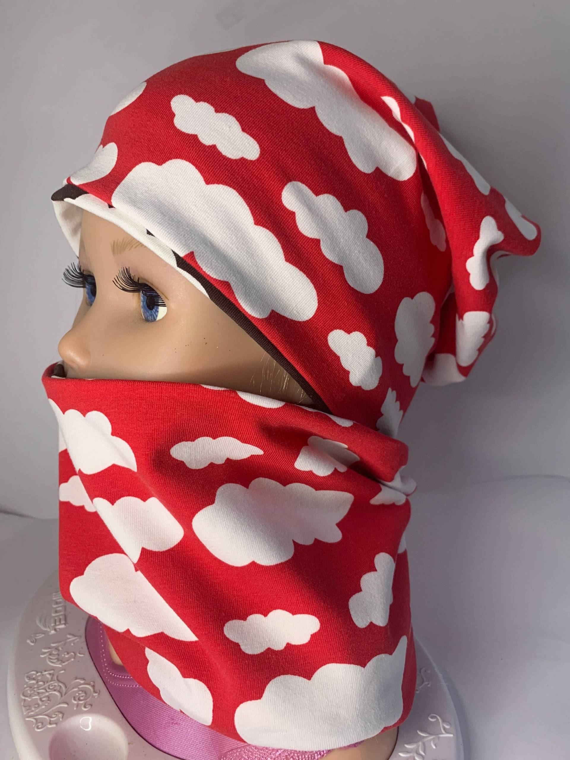 Beanie Mütze Mit Loop/Set Für Mädchen/Wendemütze von NeroliDesigns