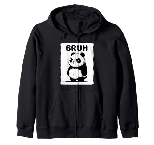 Cooler Bruh Panda Herren Damen Kinder Teens Lustiger Panda Kapuzenjacke von Nerrrdy