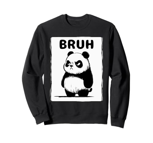 Cooler Bruh Panda Herren Damen Kinder Teens Lustiger Panda Sweatshirt von Nerrrdy