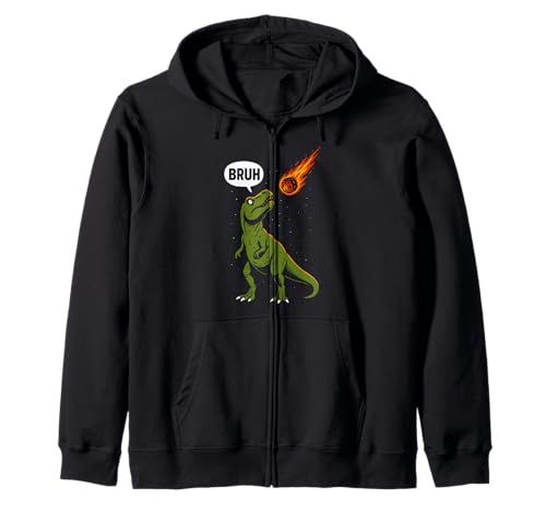 Cooler Bruh T-Rex Männer Frauen Kinder Teens Lustiger Dinosaurier Kapuzenjacke von Nerrrdy