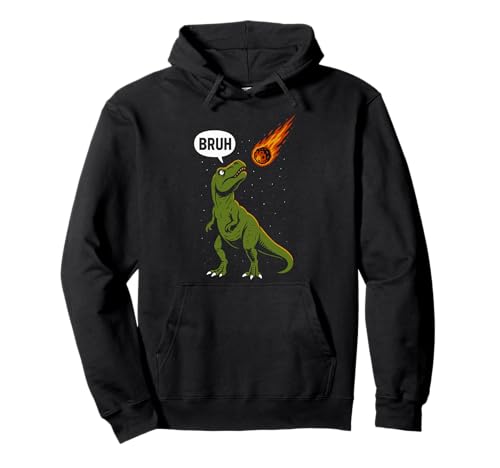 Cooler Bruh T-Rex Männer Frauen Kinder Teens Lustiger Dinosaurier Pullover Hoodie von Nerrrdy