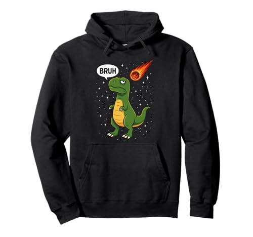 Cooler Bruh T-Rex Männer Frauen Kinder Teens Lustiger Dinosaurier Pullover Hoodie von Nerrrdy
