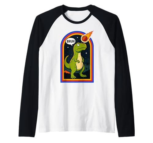 Cooler Bruh T-Rex Männer Frauen Kinder Teens Lustiger Dinosaurier Raglan von Nerrrdy