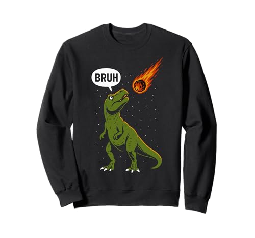 Cooler Bruh T-Rex Männer Frauen Kinder Teens Lustiger Dinosaurier Sweatshirt von Nerrrdy