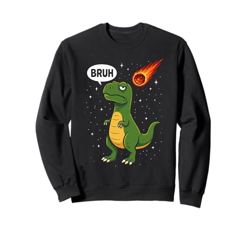 Cooler Bruh T-Rex Männer Frauen Kinder Teens Lustiger Dinosaurier Sweatshirt von Nerrrdy