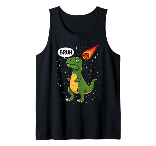 Cooler Bruh T-Rex Männer Frauen Kinder Teens Lustiger Dinosaurier Tank Top von Nerrrdy