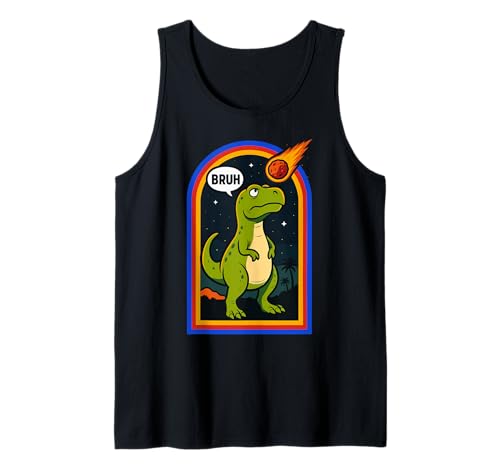 Cooler Bruh T-Rex Männer Frauen Kinder Teens Lustiger Dinosaurier Tank Top von Nerrrdy