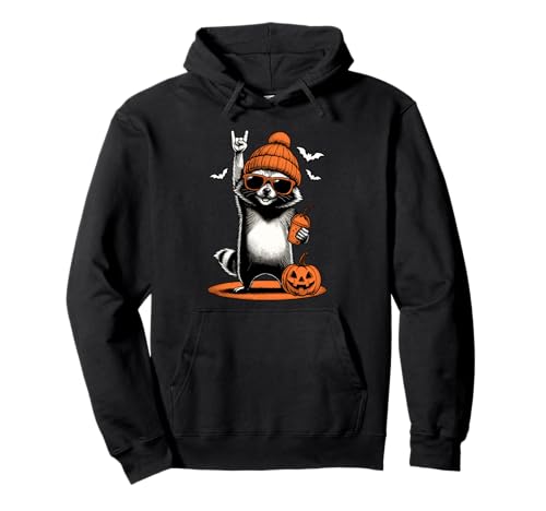 Cooler Waschbär Herren Damen Kinder Halloween Lustiger Waschbär Pullover Hoodie von Nerrrdy