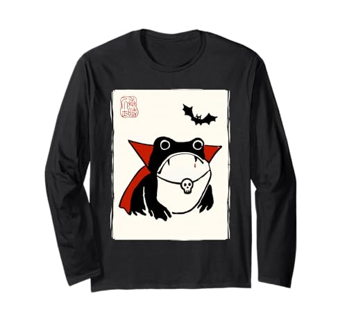 Grumpy Frog Vampir Männer Frauen Kinder Lustig Halloween Langarmshirt von Nerrrdy