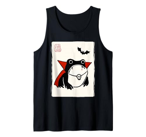 Grumpy Frog Vampir Männer Frauen Kinder Lustig Halloween Tank Top von Nerrrdy