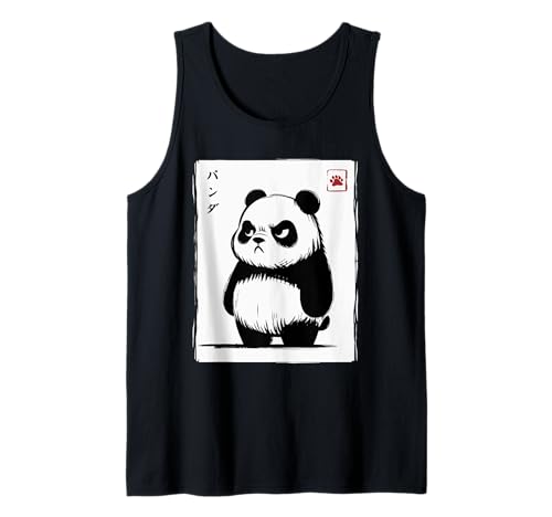 Kawaii Panda Tinte Japanische Kunst Männer Frauen Kinder Lustiger Panda Tank Top von Nerrrdy