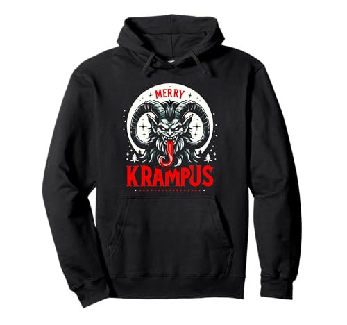 Lustige Krampus Männer Frauen Kinder Frohe Krampus Hässliche Weihnachten Pullover Hoodie von Nerrrdy