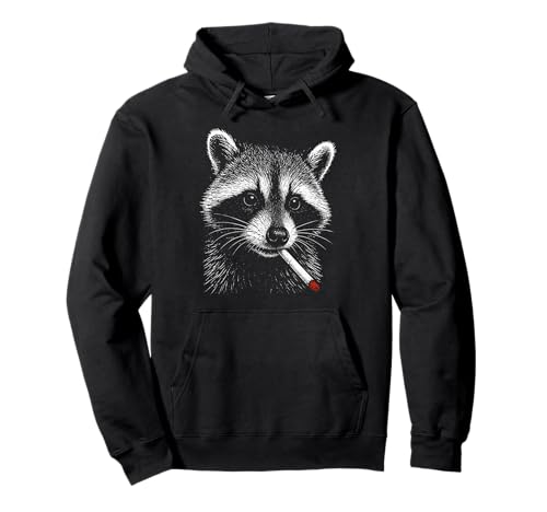 Lustiger Waschbär für Herren und Damen Pullover Hoodie von Nerrrdy