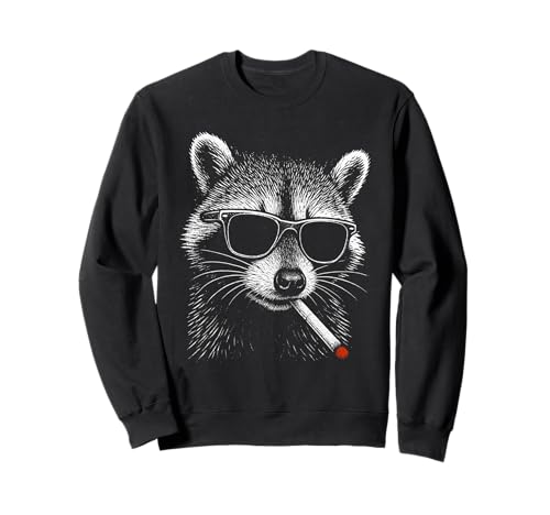 Coole Neuheit Männer Frauen Lustiger Waschbär Sweatshirt von Nerrrdy