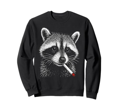 Lustiger Waschbär für Herren und Damen Sweatshirt von Nerrrdy
