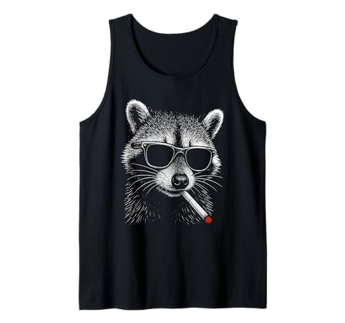 Coole Neuheit Männer Frauen Lustiger Waschbär Tank Top von Nerrrdy