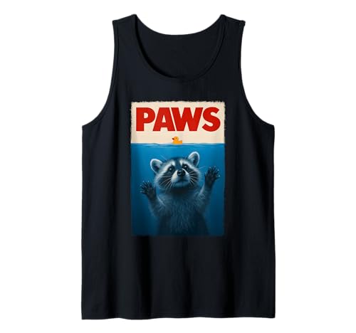 Niedliche Neuheit Männer Kinder Frauen Lustiger Waschbär Tank Top von Nerrrdy